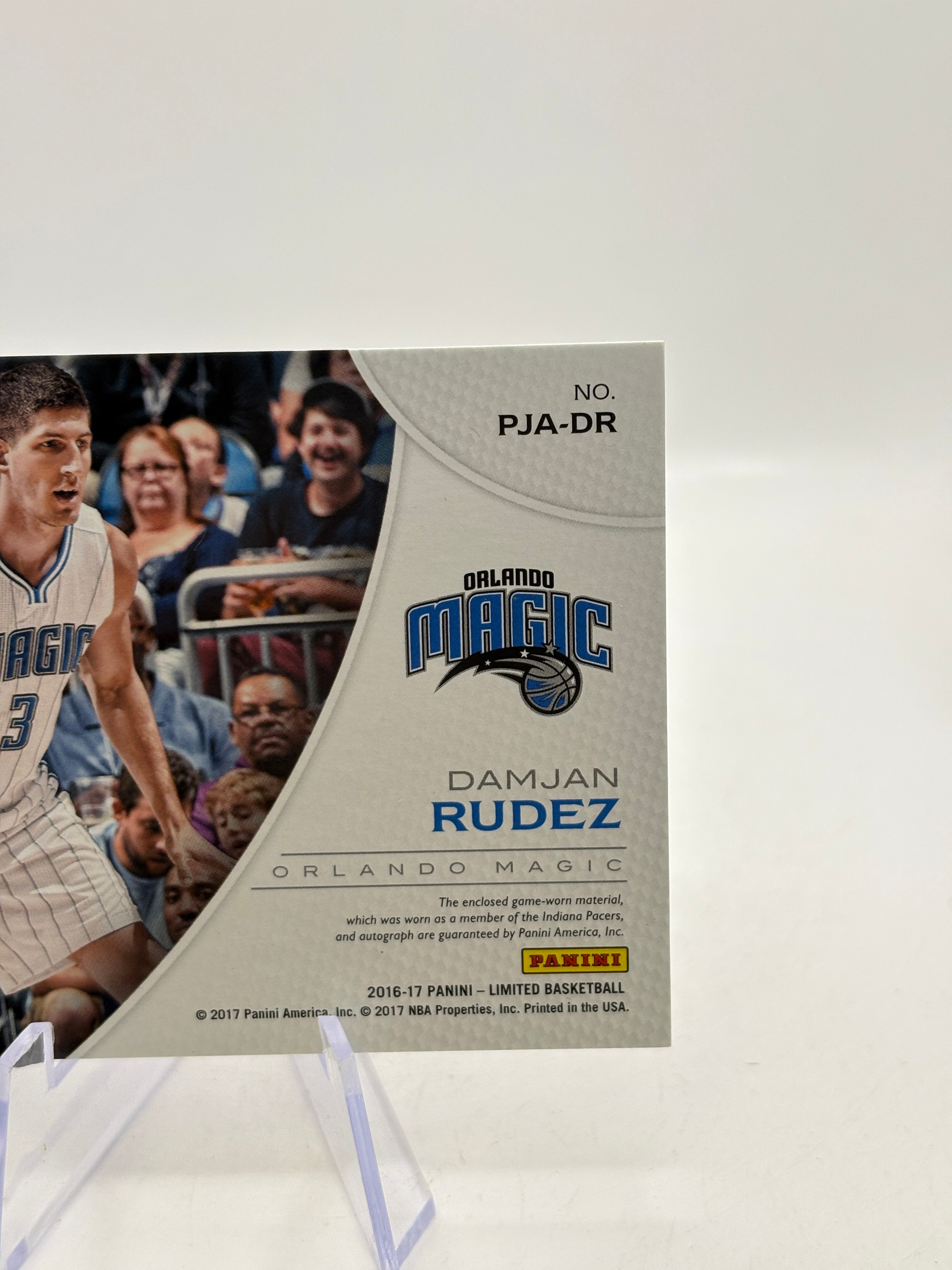 2016-17 Panini Limited Basketball #PJA-DR Damjan Rudez Phenoms Patch Auto /39